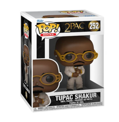 FUNKO POP MUSIC ROCKS 2PAC - TUPAC SHAKUR VINYL #252 LOYAL TO THE GAME RAP VIDEO