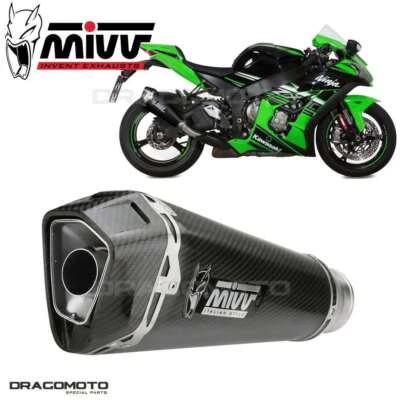 échappement KAWASAKI ZX-10 R 2020 2021 MIVV Delta Race Carbone - Photo 1/4