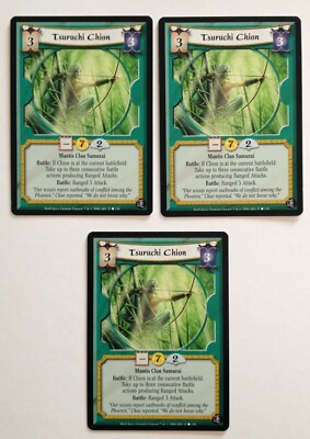 Tsuruchi Chion (3) L5R Legend of the Five Rings CCG Rise of the Shogun RotS