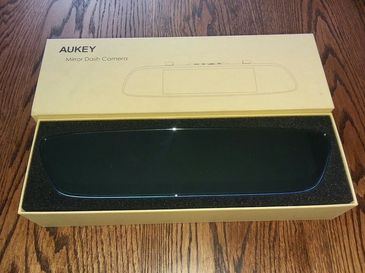 アクセサリー AUKEY mirror dash camera AUKEY Mirror Dash Cam 6.8 inches LCD Touchscreen Car Camera