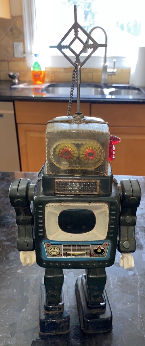 ALPS TELEVISION SPACEMAN ROBOT MADE IN JAPAN 1950's WORKING ALPS TELEVISION SPACEMAN ROBOT MADE IN JAPAN 1950's WORKING