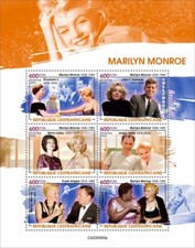 Marilyn Monroe Elizabeth II John F. Kennedy MNH Stamps 2023 Central African M/S