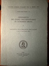 CENSIMENTO dei CODICI dell’EPISTOLARIO di Leonardo Bruni. I : Anno 1993 Roma