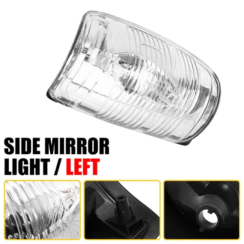 Left Side Mirror Cover Light Case For 15-21 TRANSIT 250 150 350 HD Cargo Van P