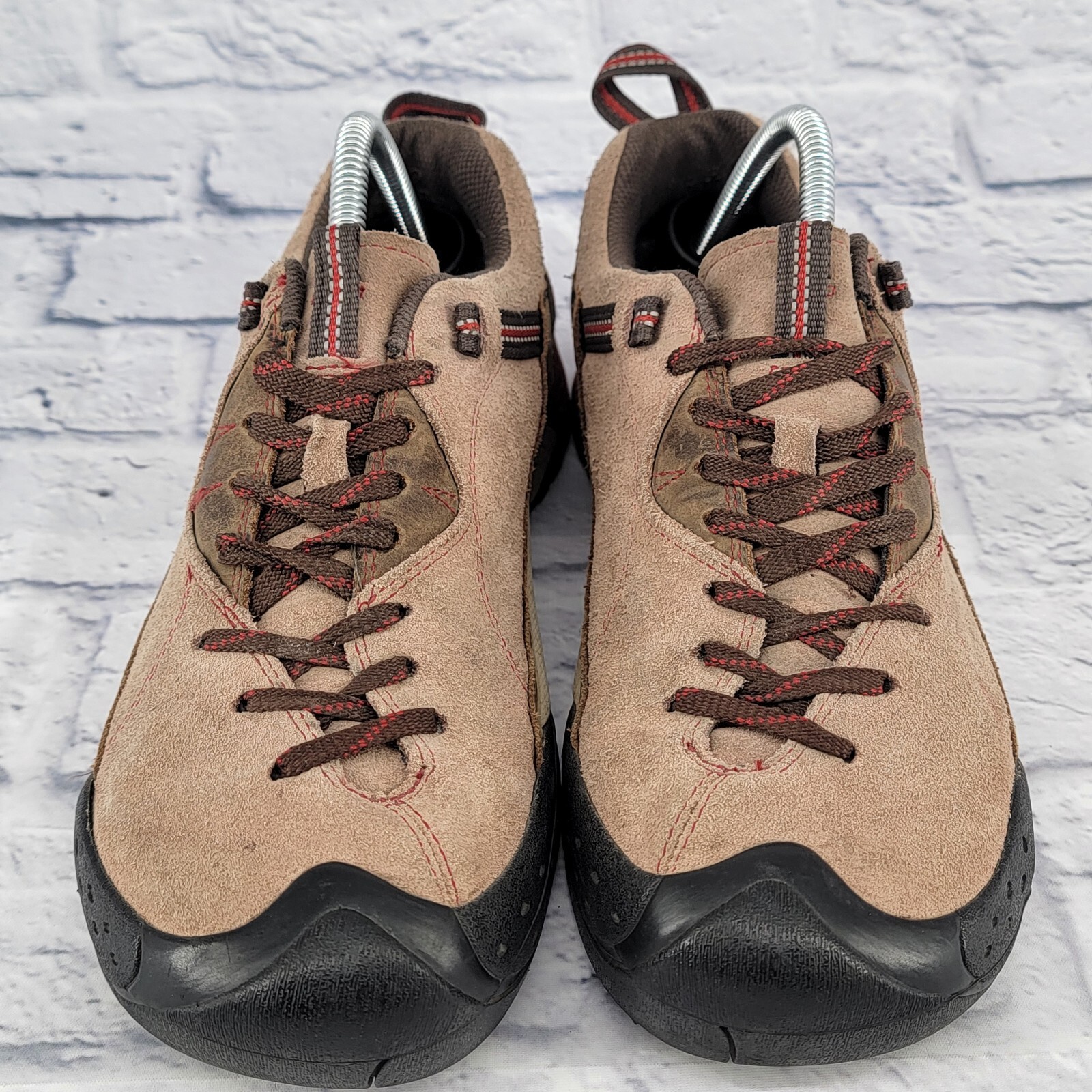 Scarpe da ginnastica Keen Ridge Flex da uomo taglia 9 5 comode da trekking sportive marrone marrone chiaro