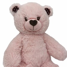 Valentine Pink Teddy Bear Plush Heart Feet Soft Eyes Build a Bear Stuffed Animal