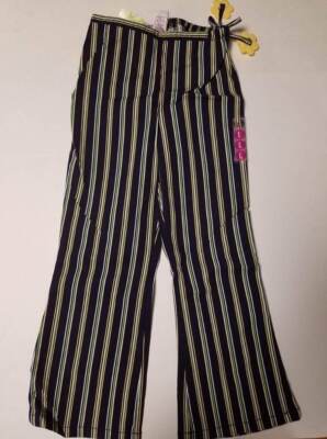NWT girls XL 6 Gymboree 2002 SPORTING GREEN pull on stripe pants 2002 ...