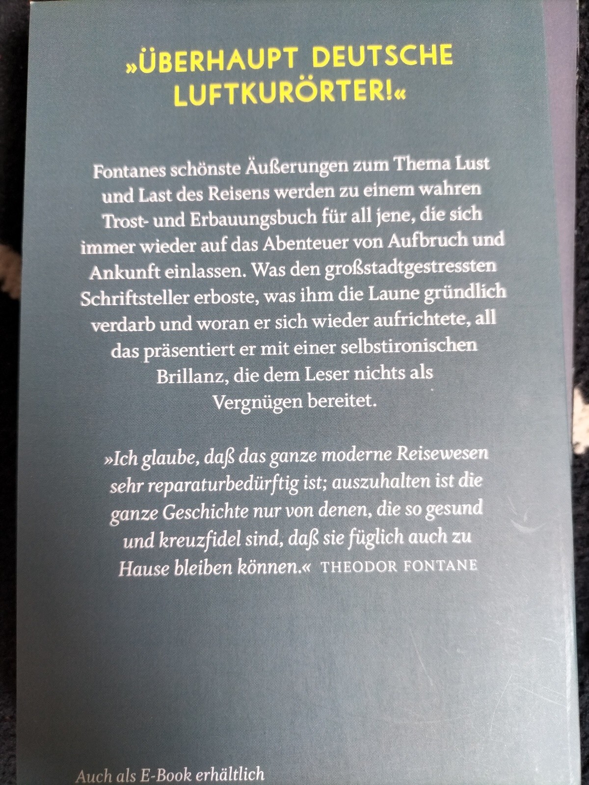 Thumbnail - Kleines Brevier Für Reisende Und Sommerfrischler Von Theodor Fontane