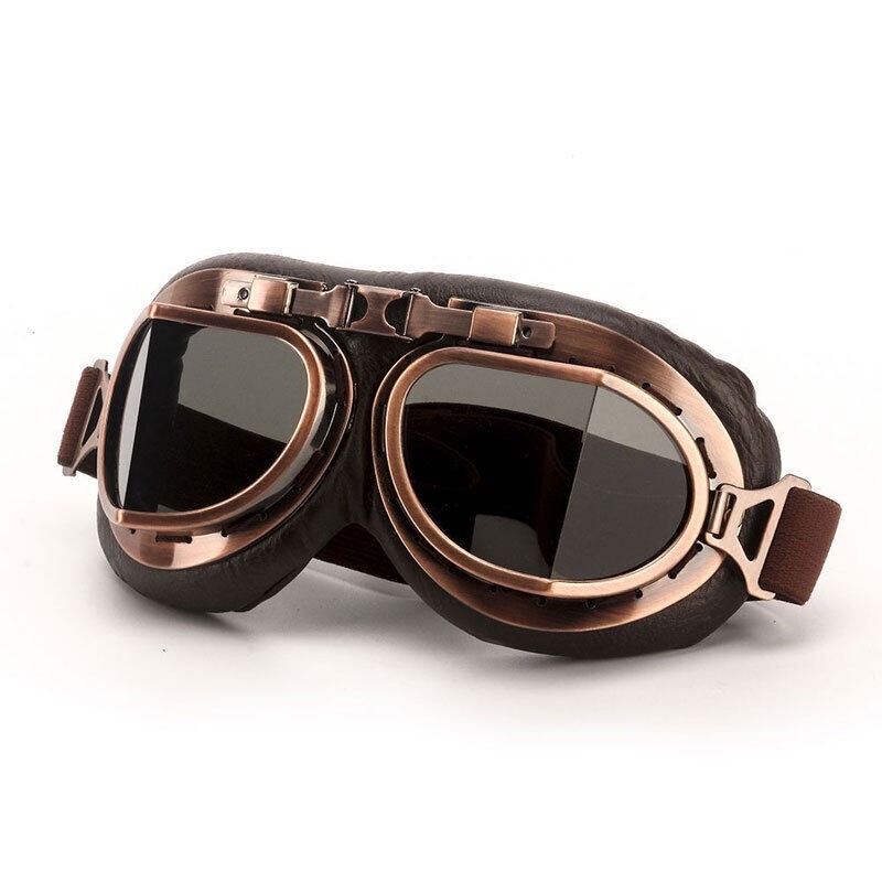 Occhiali Da Pilota WW2 Evomosa - Stile Vintage Per Moto E Sport Outdoor - Unisex - Foto 3