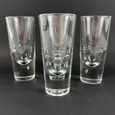 Set of 4 Carlo Moretti Italian Brunch Gump Bullet Glasses HEAVY EX Condition!