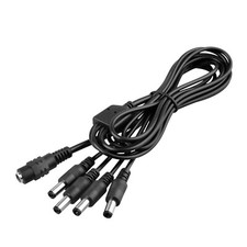 3ft 1 Female to 4 Male Power Split cable splitter DC 12v For CCTV Camera DVR