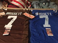 Jacoby Brissett Autographed XL Custom Browns & Colts Jerseys - JSA Witnessed