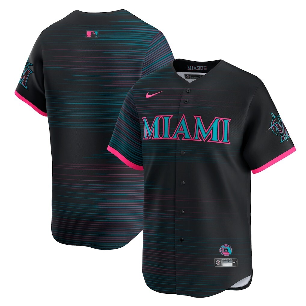 Miami Marlins Nike 2025 City Connect Limited Team Jersey MLB 305