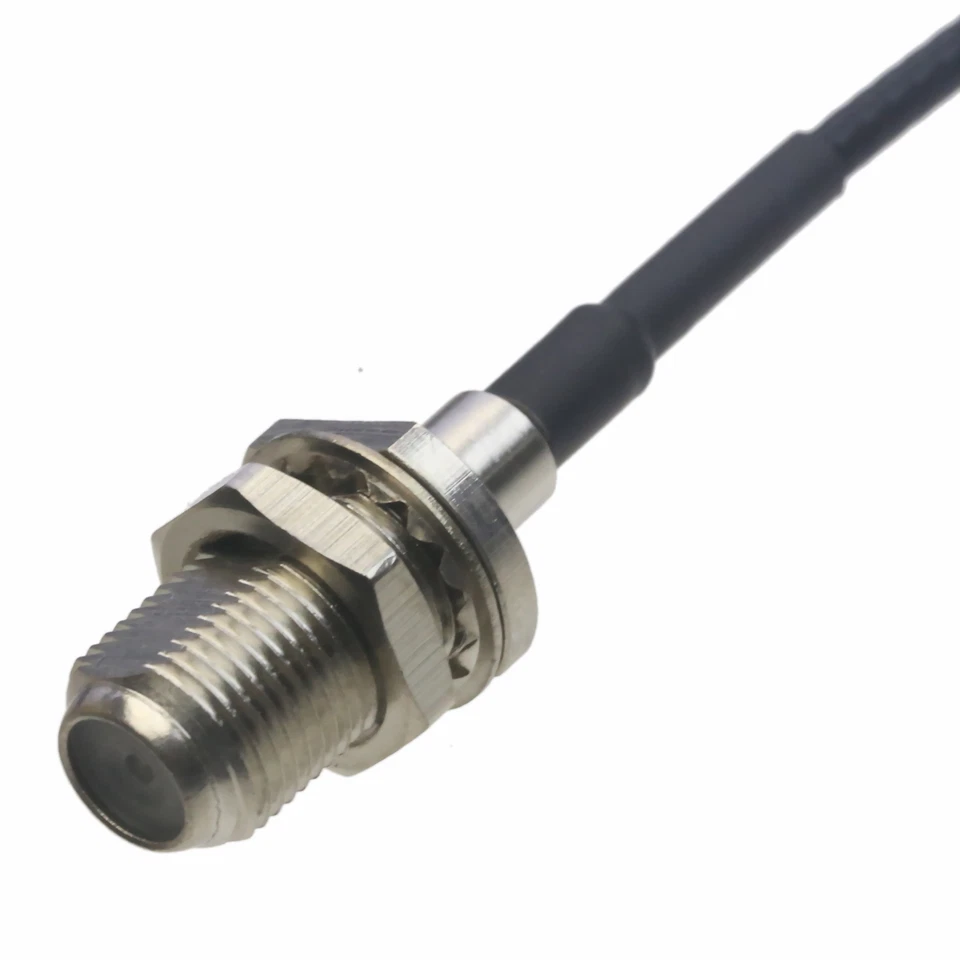 RF DVB Cable MCX male RA to F female nut bulkhead RG316 6"~10FT TV GPS antenna - Image 2 of 4