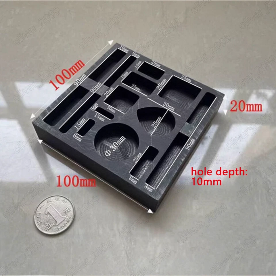 1pcs Irregular Graphite Mold Porous Crucible Metal Ingot Gold and silver Forming - Image 3 of 4