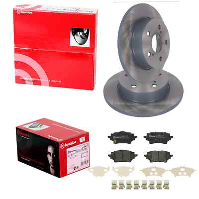 brembo BREMSSCHEIBEN + BELÄGE HINTEN passend für TOYOTA COROLLA E21 + SWACE
