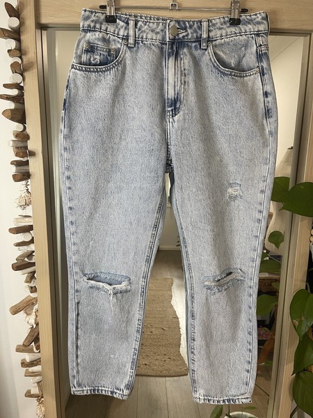 DECJUBA Jeans Size 10 ~ Light Wash Blue Distressed Ripped