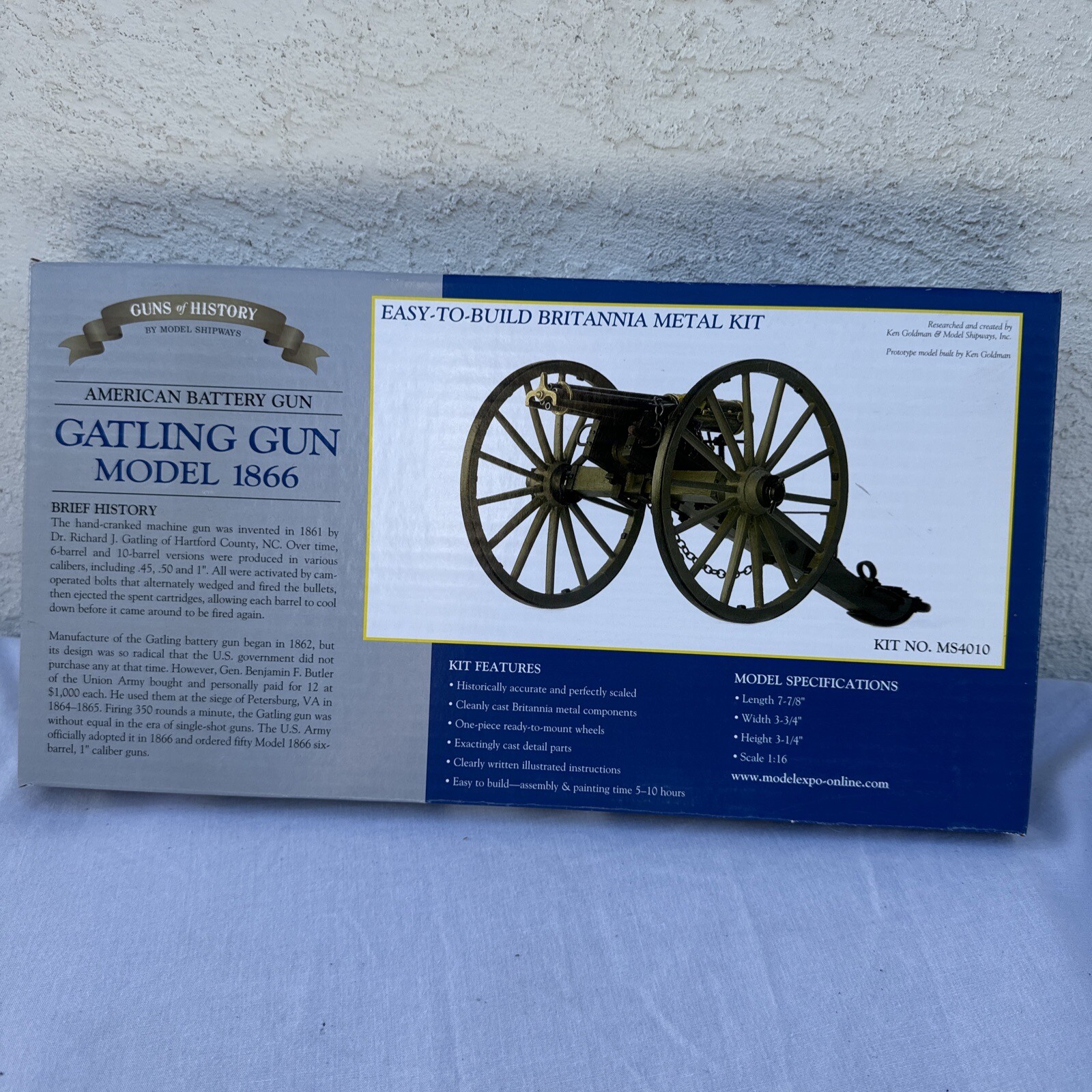 Guns of History MS4010 Civil War GATLING GUN 1866 116 SCALE Model Shipways eBay