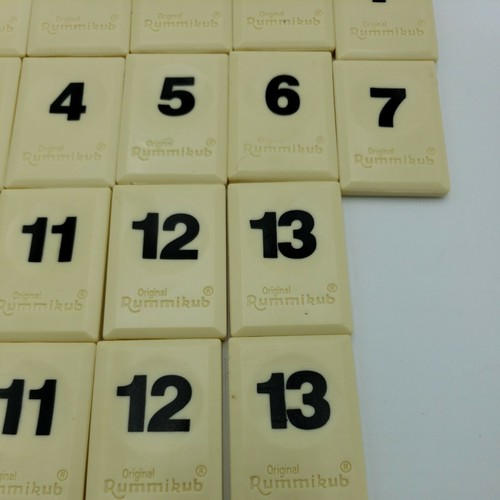 The Original Rummikub Game 1998 Pressman. Rummy Tiles Vintage Replacement Black - Picture 2 of 7