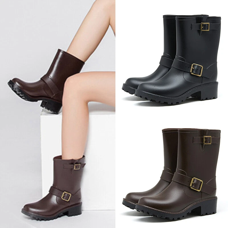 Waterproof top chunky boots