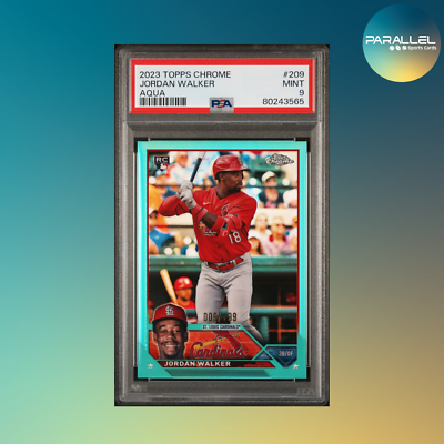 2023 Topps Chrome - Jordan Walker #209 Aqua Refractor /199 (RC 