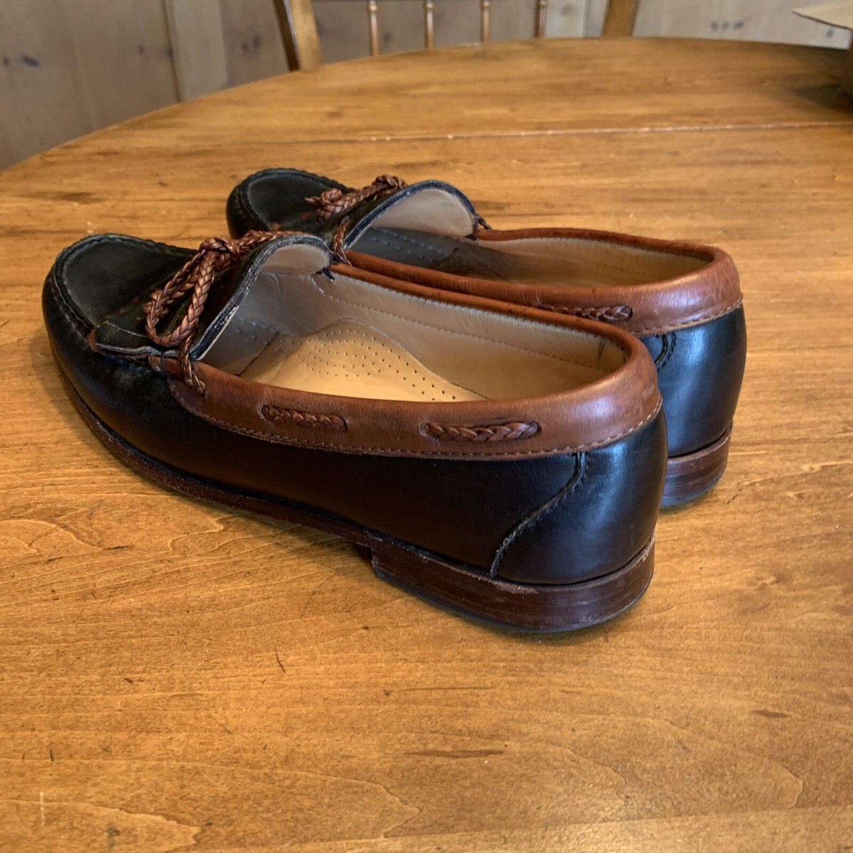mens Allen Edmonds Woodstock Kiltie Tie Loafers In Black  display picture 2