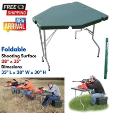 Folding Lightweight Shooting Table Large Platform for Long Range Target Shooting
