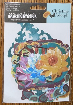 Creative Imaginations Christine Adolph Marrakesh Journaling Die-Cuts Shapes Tags