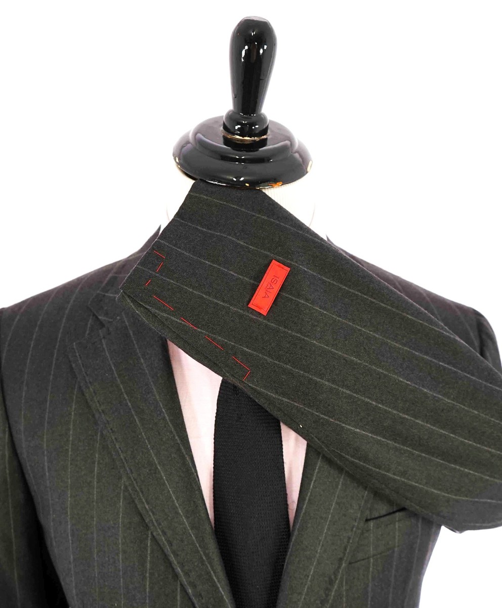 ISAIA ジャケット Size.46 BASE\"CORTINA\" NEW $3,895 Isaia 'Cortina' Aegean Blue Linen/Cotton Twill 2B Men's