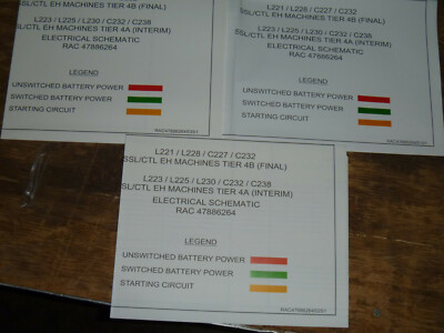 New Holland C238 Skid Steer Loader EH Electrical Wiring Diagram