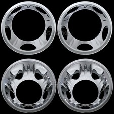 4 Chrome 11-26 Chevy Silverado 3500 17 Dually Wheel Simulators Dual Rim Liners 4 Chrome 11-26 Chevy Silverado 3500 17 Dually Wheel Simulators Dual Rim Liners