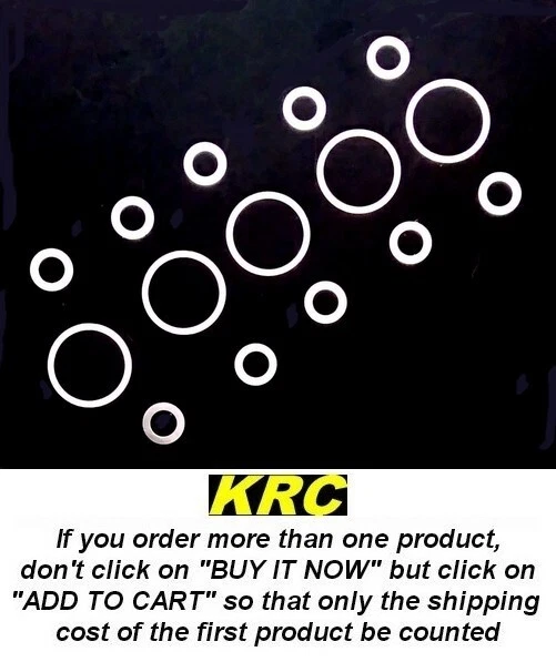 MUGEN SEIKI E0174a MUGEN MBX8/7/6 WASHER SET: OW13.5x15.9 (5), 5x8 (10), RONDELLES DE CALAGE