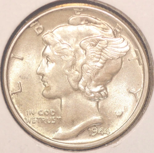 1944 P Mercury Dime CHOICE BU+!  A44P