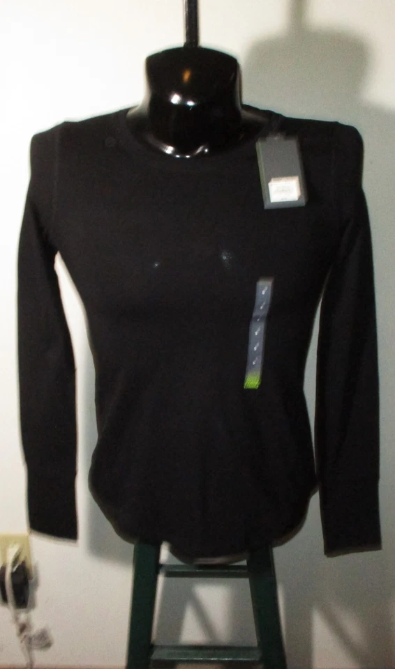 Camiseta TEK GEAR Negra Manga Larga "DryTek" Talla S Nueva Con Etiquetas Foto 2 de 4