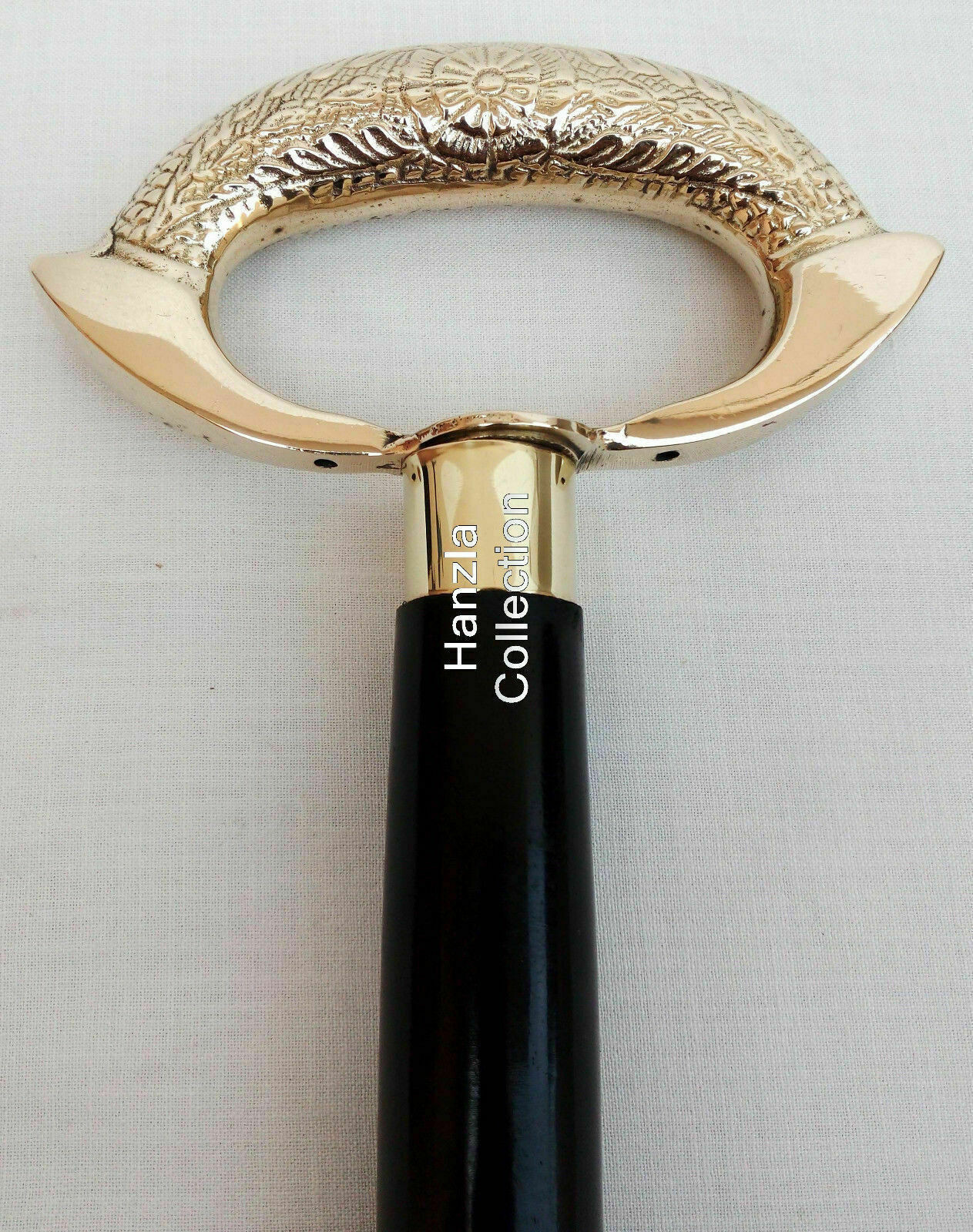 Solid Brass Steapunk Ring Head Handle Vintage Loo… - image 4