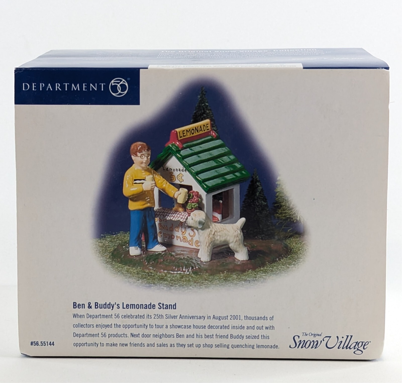Department 56 Ben & Buddy's Lemonade Stand &ndash; Christmas Village - SEALED Dept