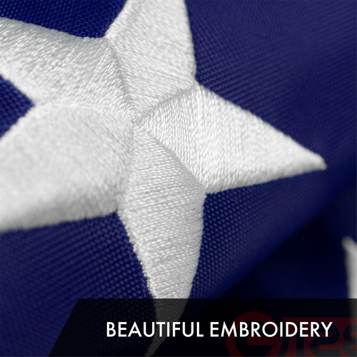 G128 Combo: USA Flagge & Texas TX Staatsflagge beide 3x5 Fuß besticktes Polyester - Bild 7 von 9