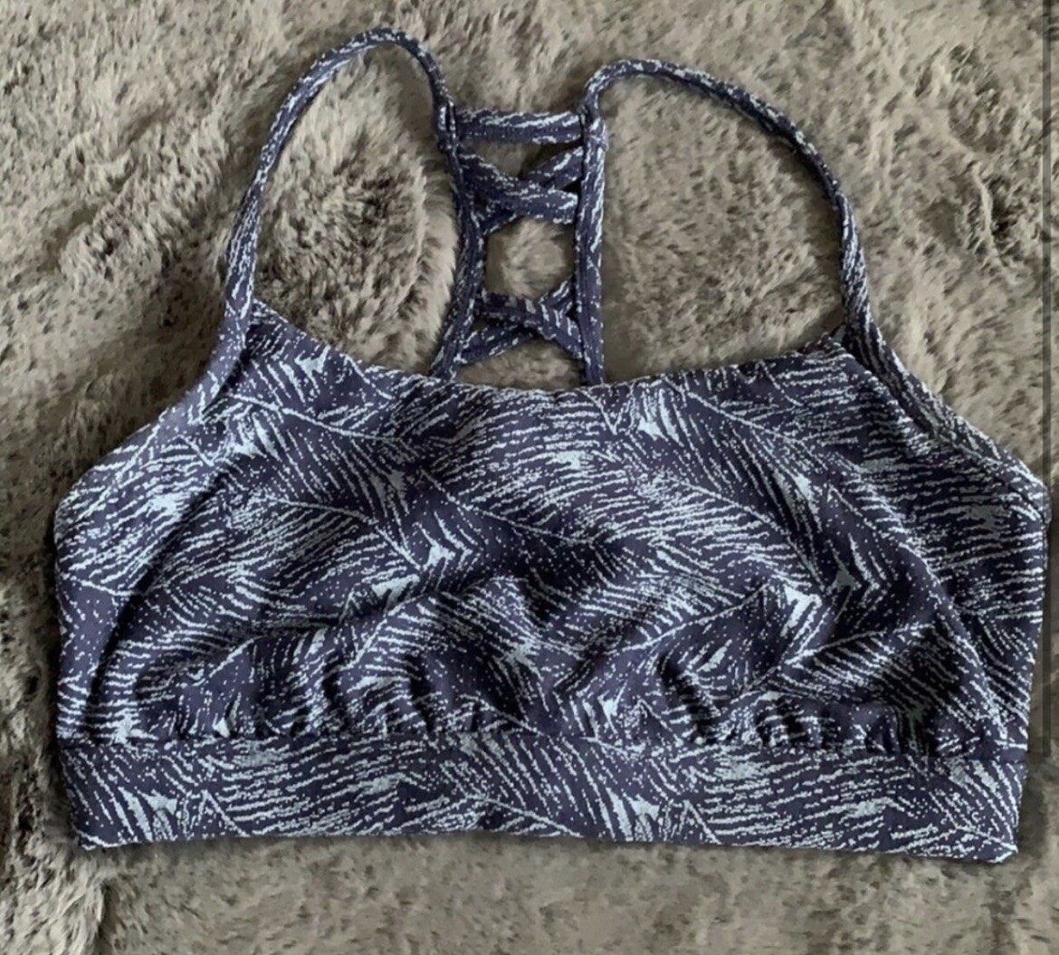 All In Motion/Target Blue Strappy Sports Bra Size Sma… Gem