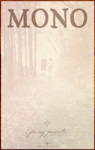 MONO For My Parents Ltd Ed New RARE Tour Poster! Post Rock Indie Prog ...