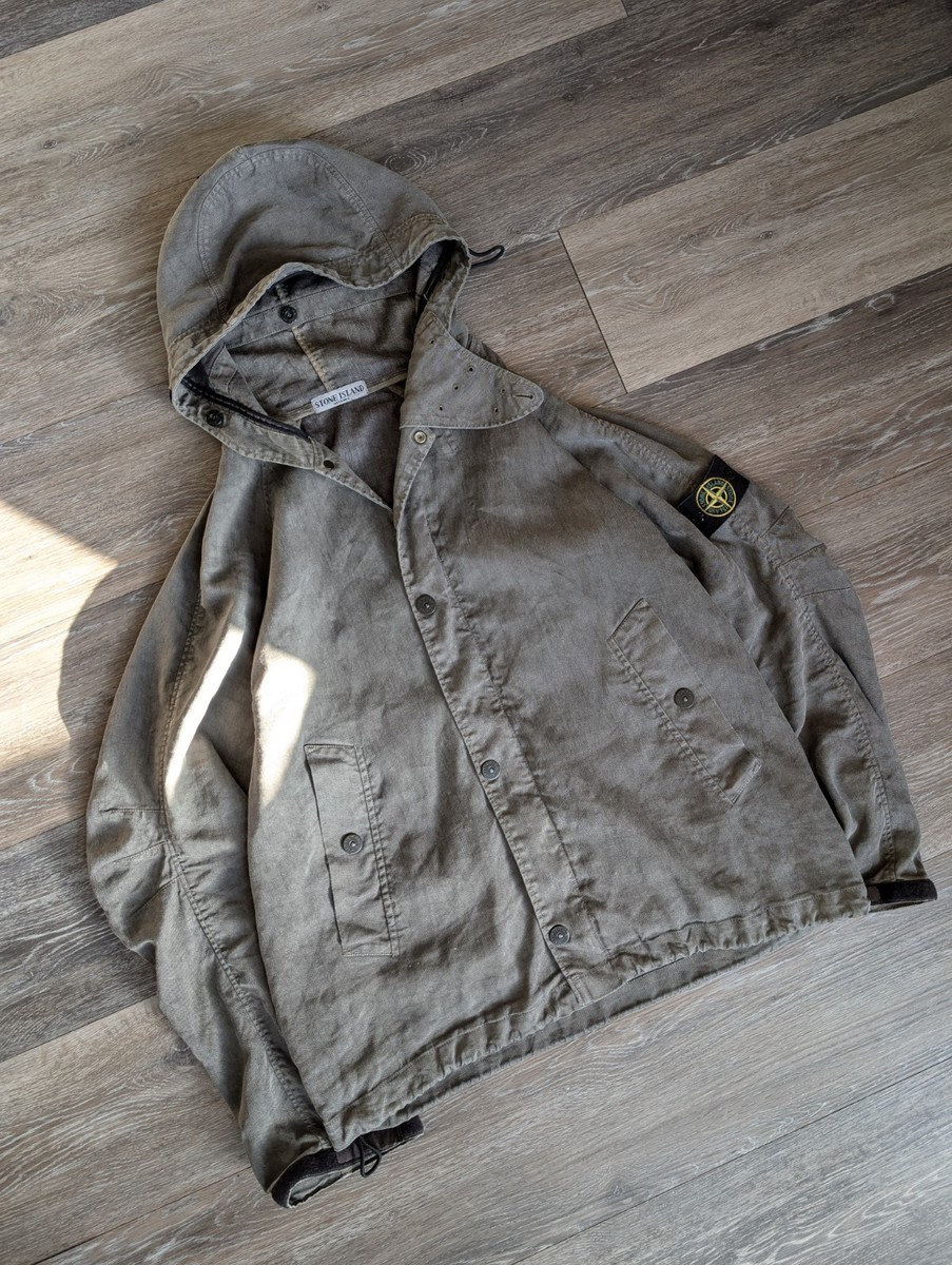 2007 Paul Harvey Vintage Stone Island Lino Flax Technical Jacket