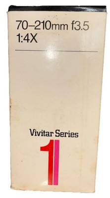 Vivitar Series 1 70-210mm f3.5 1:4X Marco Zoom Lens Canon original box Mint
