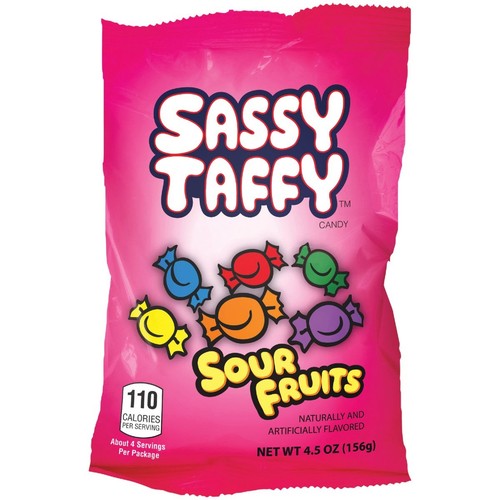 Taffy Town Sassy Sour 4.5 Oz. Taffy 309 Pack of 12 Taffy Town 309 074453003093