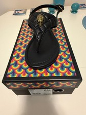 Kurt Geiger Kensington flat Black Slingback L...