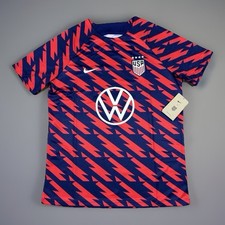 Nike USMNT USA Soccer Training Jersey Navy Red Medium DR4927-689 World Cup NEW