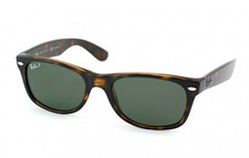 Ray-Ban New Wayfarer Classic Polished Tortoise Polarized RB2132 902/58 55