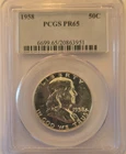 1958 Franklin Half Dollar PCGS PR65 Proof Silver Philadelphia 50C KM#195