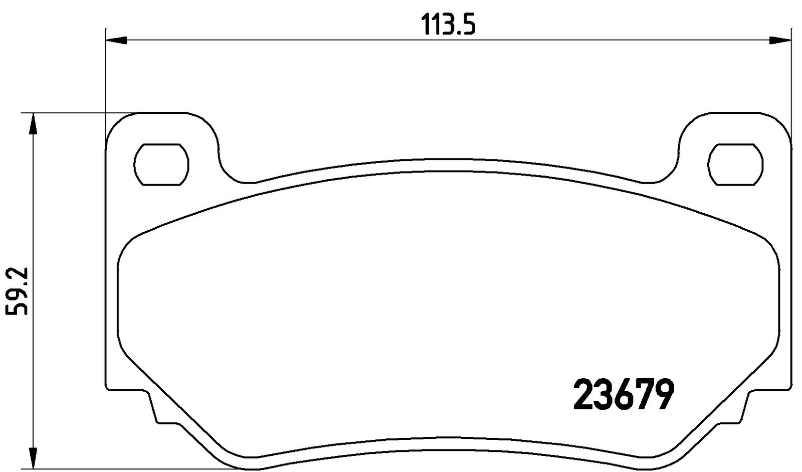 BREMBO P 52 018 Bremsbeläge Vorne für Seven MG MGF - Bild 3