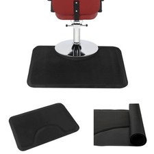 Barber Salon Chair Mat 3' x 5' 1/2" Anti-fatigue Salon Mat W/Square Impression