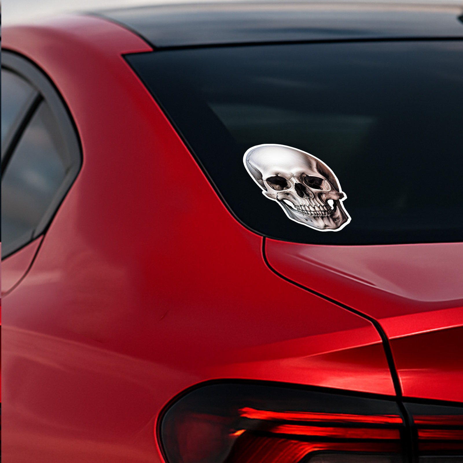Human Skull - Vinyl Decal Sticker - Car Window Laptop - ebn9717