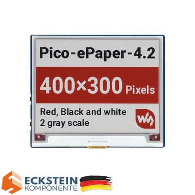 WaveShare 4.2inch E-Paper E-Ink Display Module (B) für Raspberry Pi Pico 400x300